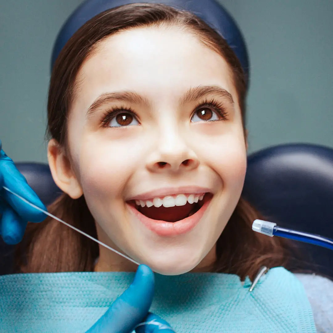 pediatric patient smiling before getting sedation at pediatric dentist tyler tx