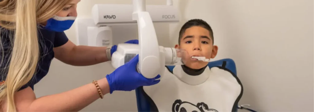 our pediatric dental team assisting with an emergency